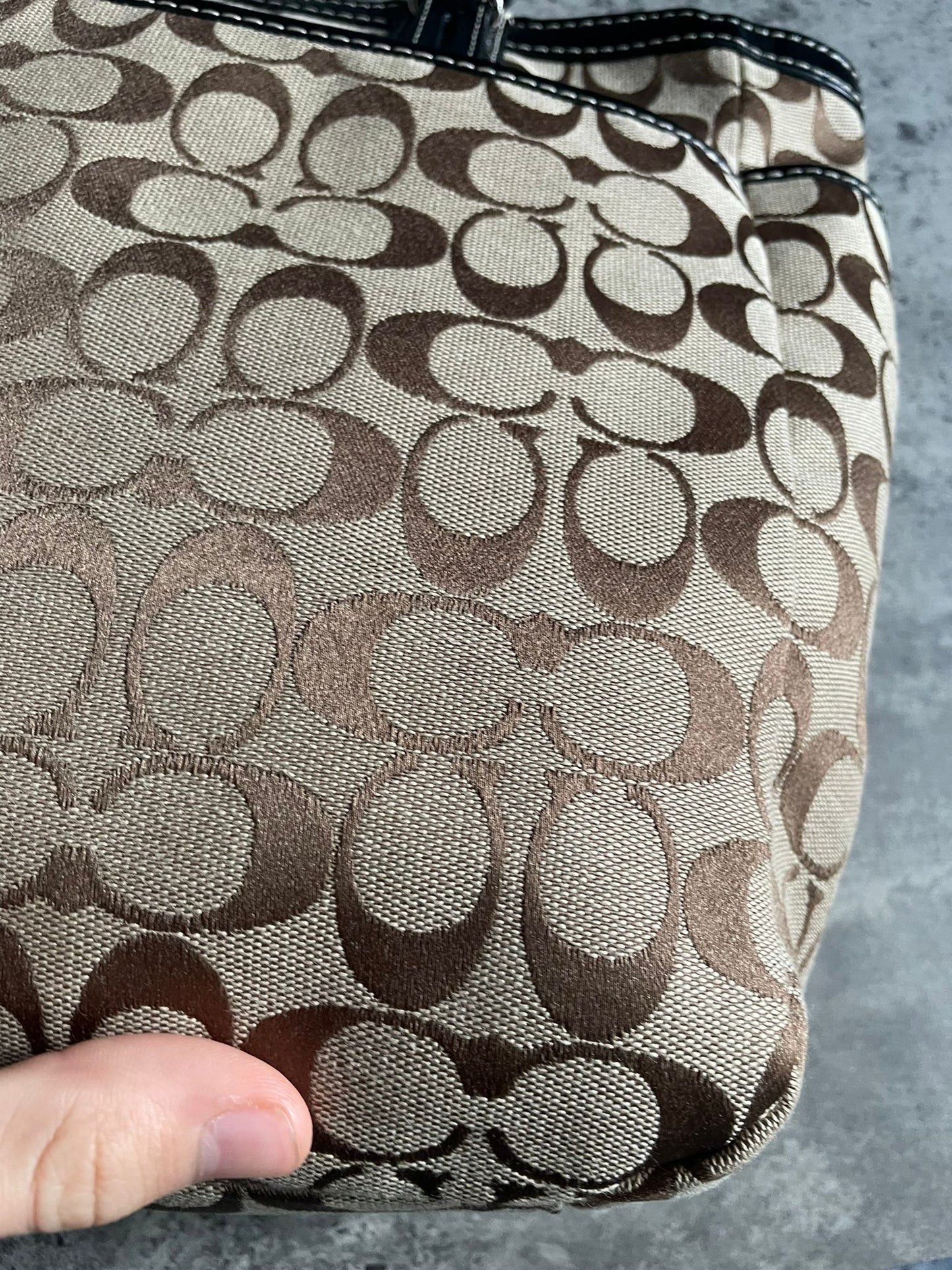 Vintage Coach Monogram Brown/Black
Totebag Authentic Y2K