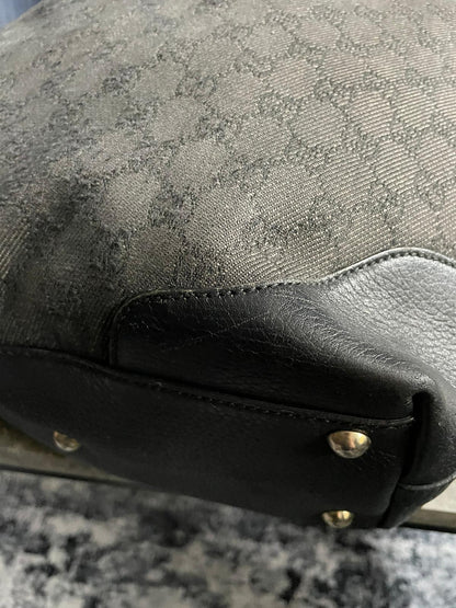 Vintage Gucci Shoulderbag GG Monogram
Black/Grey Authentic Y2K