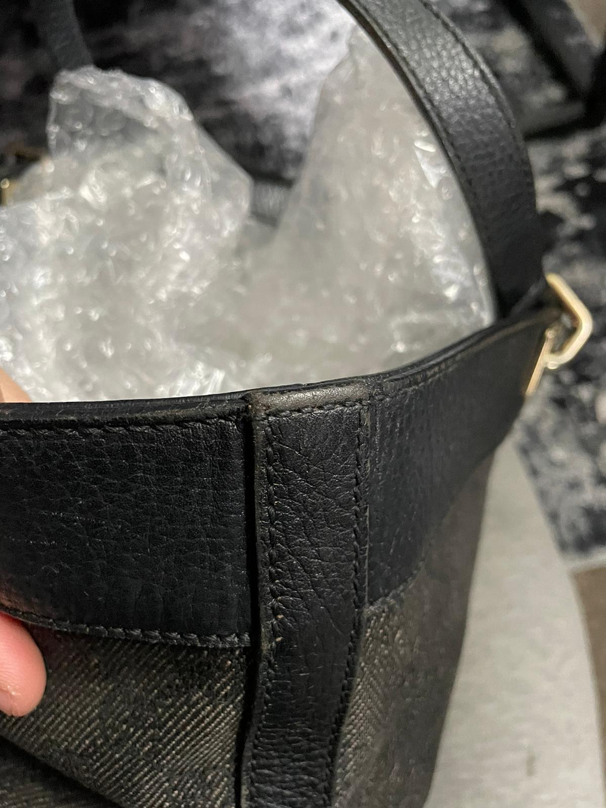 Vintage Gucci Shoulderbag GG Monogram
Black/Grey Authentic Y2K