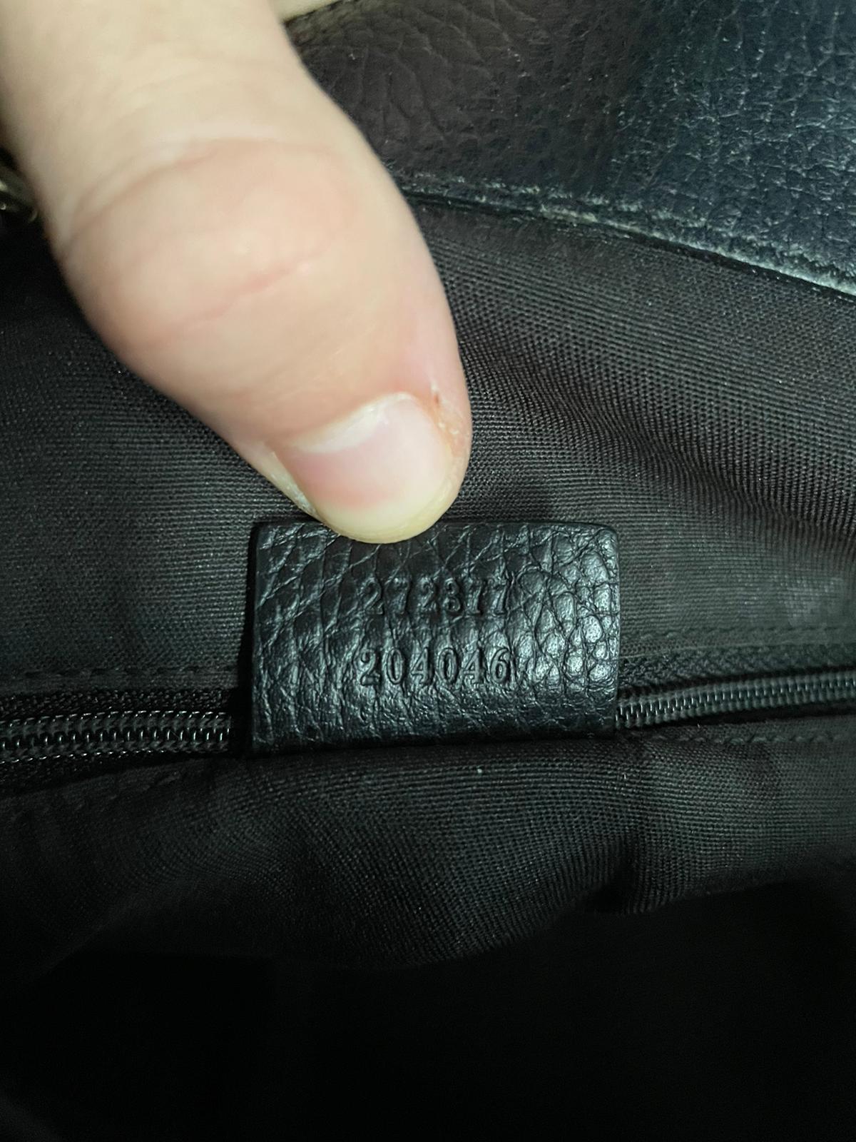 Vintage Gucci Shoulderbag GG Monogram
Black/Grey Authentic Y2K