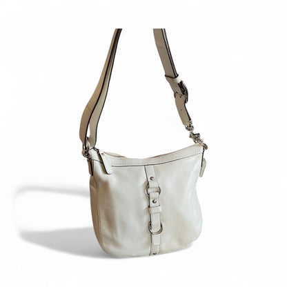 Vintage Coach Shoulderbag White Leather
Authentic Y2k Detailed