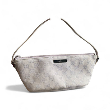 vintage gucci gg monogram boat pochette
Silver/Lilac Authentic Y2k