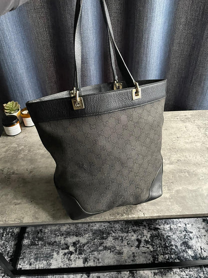 Vintage Gucci Shoulderbag GG Monogram
Black/Grey Authentic Y2K