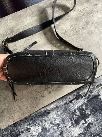 Vintage Coach Leather Crossbody Bag
Black/Gold Authentic with dustbag