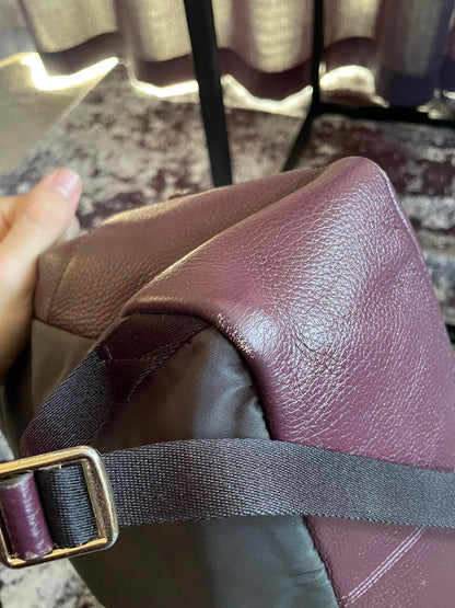 Vintage Coach Backpack Plum/Gold/ Purple Authentic Leather Great Condition