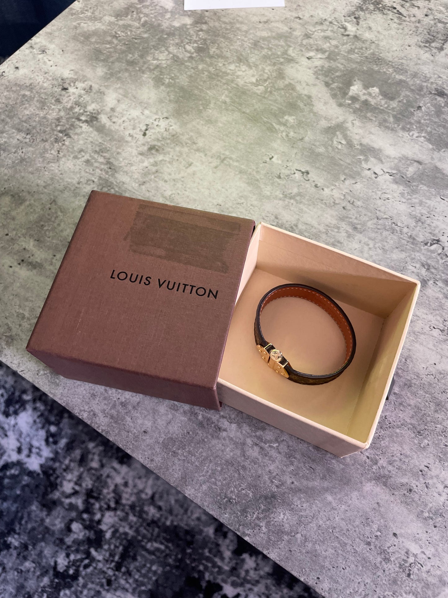 Louis Vuitton Monogram Spirit Bracelet - Size 17 - With Box