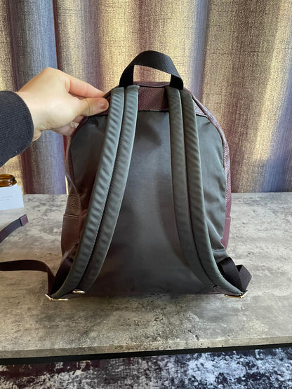 Vintage Coach Backpack Plum/Gold/ Purple Authentic Leather Great Condition