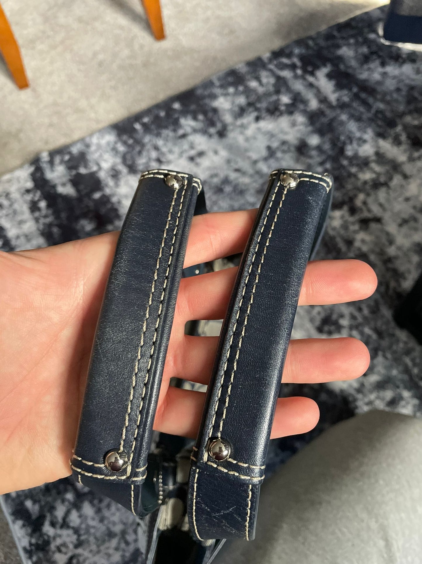 Vintage Coach Navy/Grey Monogram
Handbag/Totebag Y2K Authentic