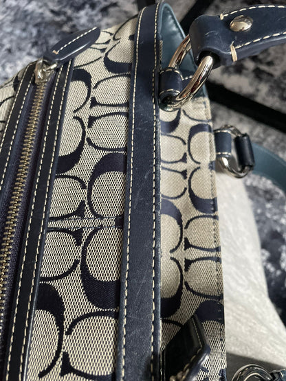Vintage Coach Navy/Grey Monogram
Handbag/Totebag Y2K Authentic