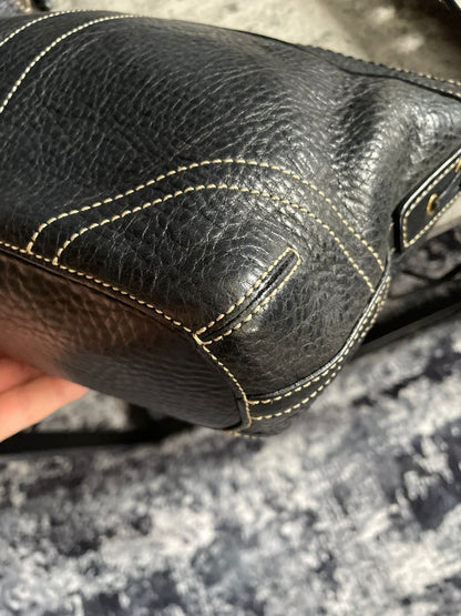 Vintage Coach Leather Crossbody Bag
Black/Gold Authentic with dustbag