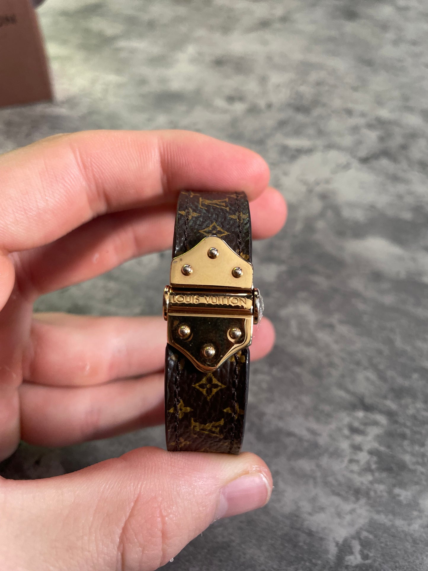 Louis Vuitton Monogram Spirit Bracelet - Size 17 - With Box