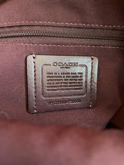 Vintage Coach Backpack Plum/Gold/ Purple Authentic Leather Great Condition