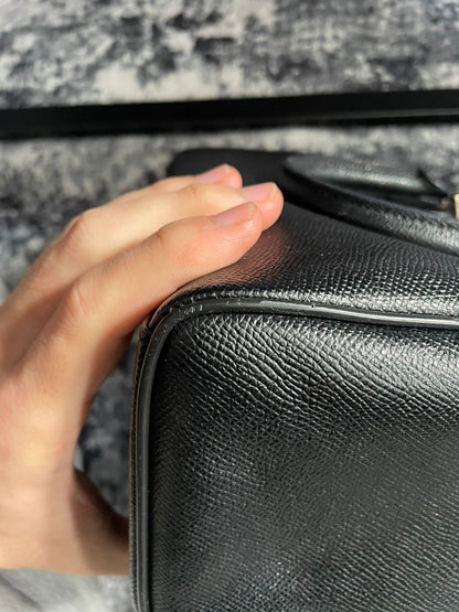 Vintage Coach Leather Crossbody Bag
Black/Gold Authentic with dustbag