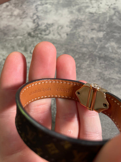 Louis Vuitton Monogram Spirit Bracelet - Size 17 - With Box