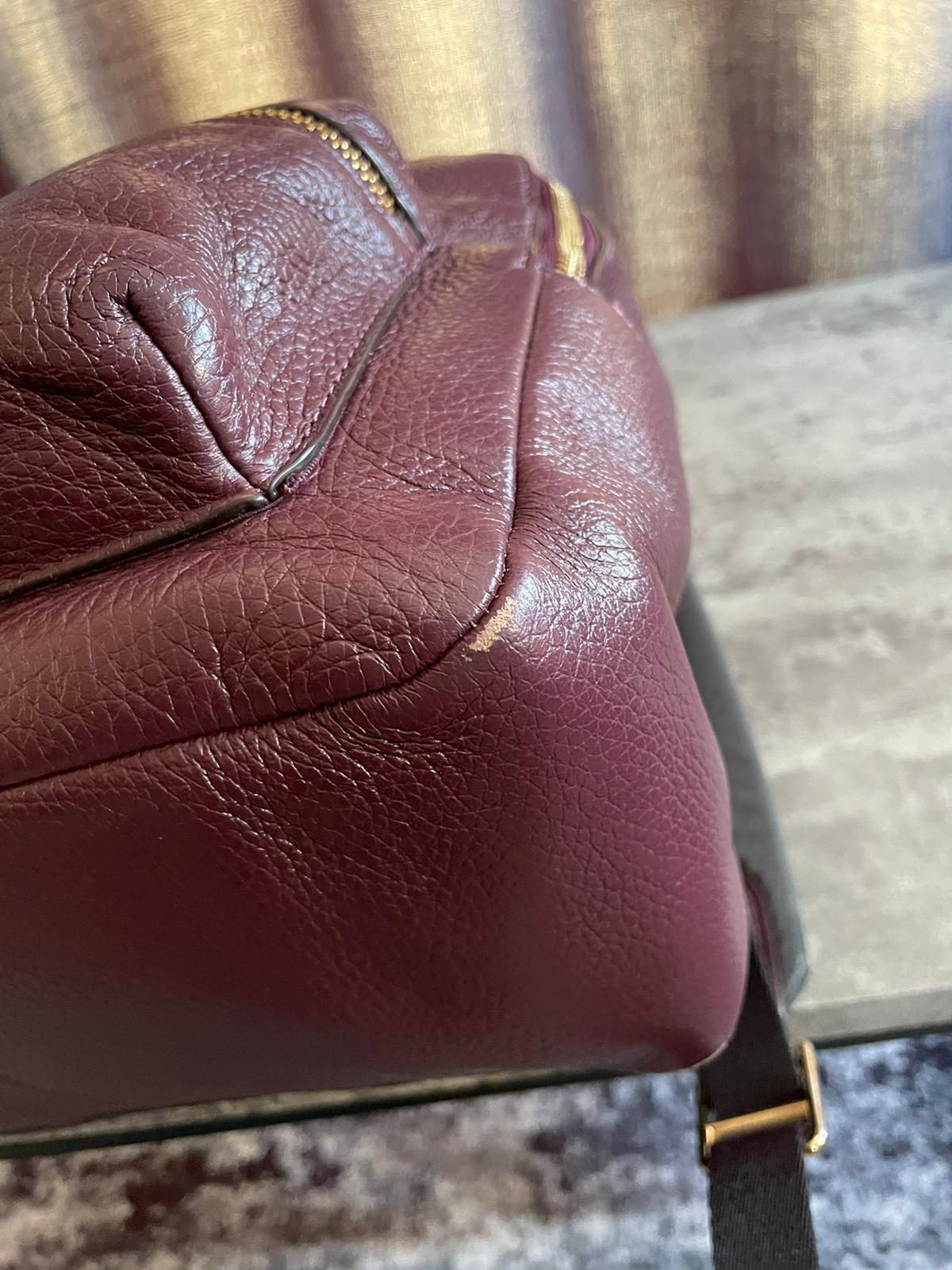 Vintage Coach Backpack Plum/Gold/ Purple Authentic Leather Great Condition