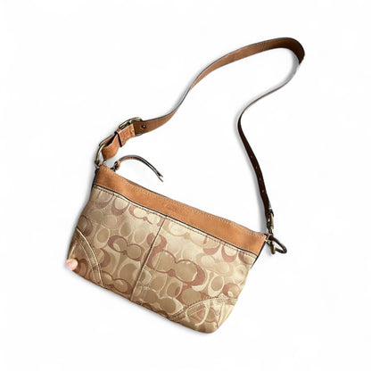 Vintage Coach Monogram Crossbody Bag
Beige/Brown Y2k Authentic