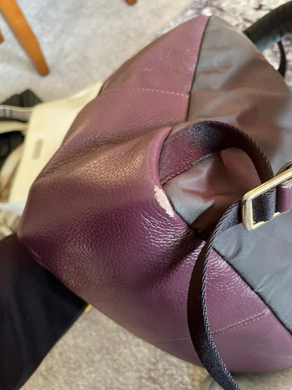 Vintage Coach Backpack Plum/Gold/ Purple Authentic Leather Great Condition