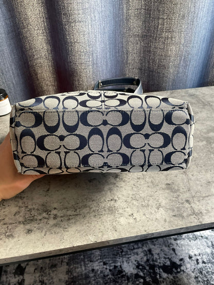 Vintage Coach Navy/Grey Monogram
Handbag/Totebag Y2K Authentic