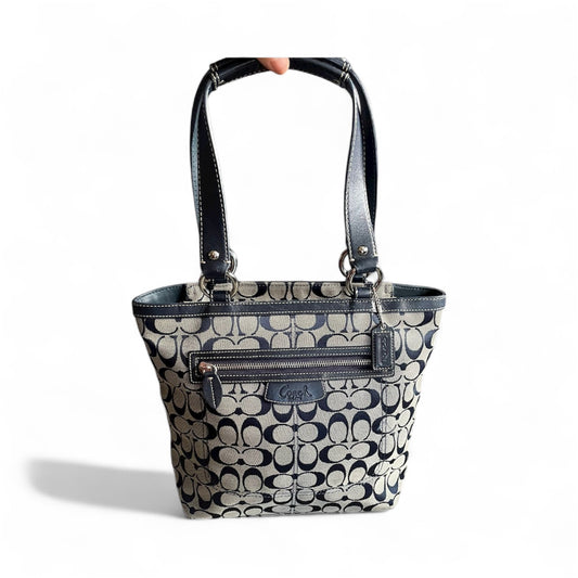 Vintage Coach Navy/Grey Monogram
Handbag/Totebag Y2K Authentic