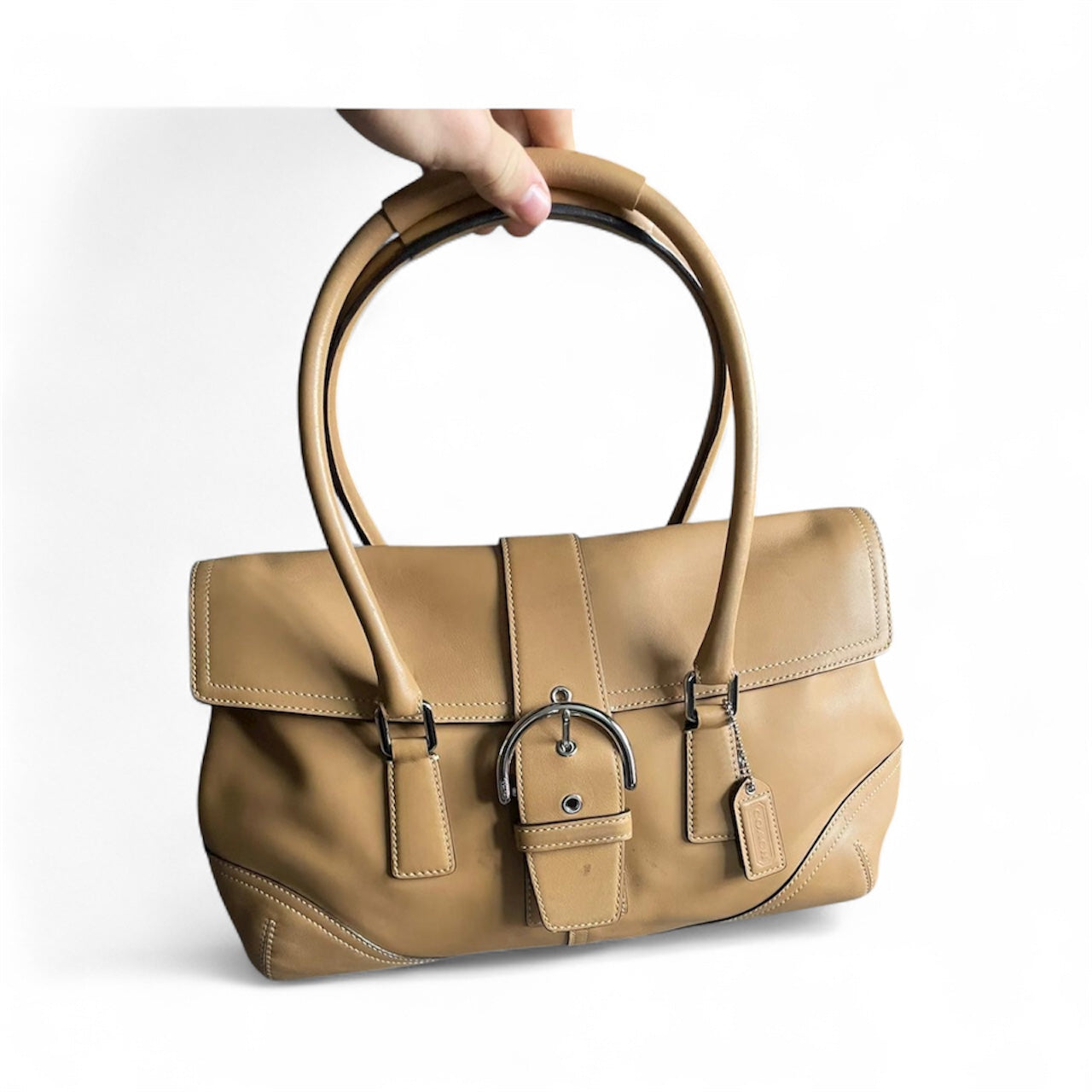 Vintage Coach Handbag Soho Brown
Buckle Flap Authentic Y2K Large